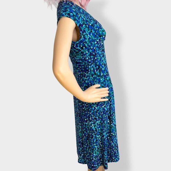 Lauren Ralph Lauren Fit and Flare Geometric Dress - Picture 2 of 5